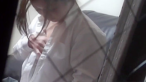 Asian student 18+ masturbates