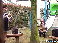 Asian students 18+ Urinating