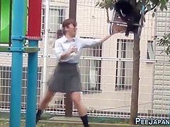 Asian students 18+ Urinating