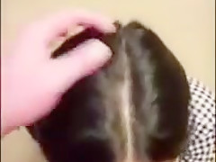 Asian teen 18+ snapchats herself sucking dick