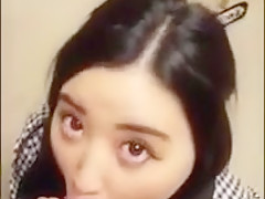Asian teen 18+ snapchats herself sucking dick