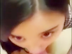 Asian teen 18+ snapchats herself sucking dick
