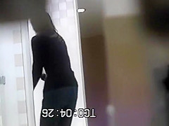 Asian women caught in public toilets