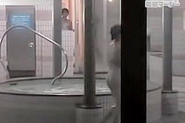 Asian women wet and sexy in the showers clip