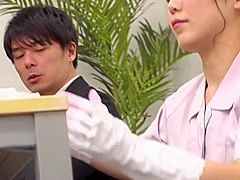 B3K3002-A big-breasted woman was dispatched by a cleaning company