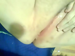 BBW Bailey plays with her fat cock dildo pt  2