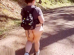 BBW Hikes and Fucks in Public and Walks back with CUM FACIAL! *Short*