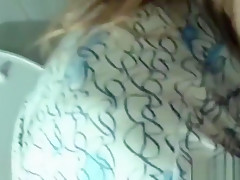 BBW Housewife Blows Then Cleans Up