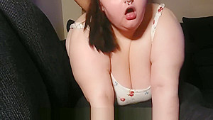 BBW girl blows and gets fucked by Step daddy