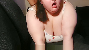 BBW girl blows and gets fucked by Step daddy