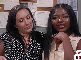 BDSM Black dyke in predicament bondage facesitted n spanked