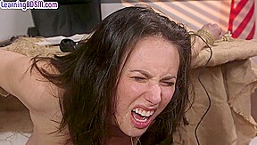 BDSM anal MILF throat fucked by police officer in college