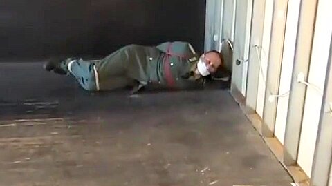 BG Military officer trussed up and gagged 