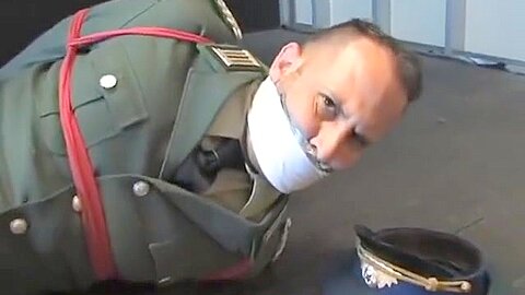 BG Military officer trussed up and gagged 