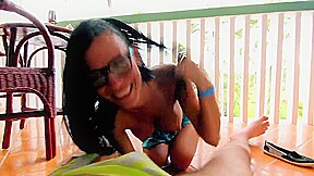 Babe Sex Video Of German teen 18+ Couple On Holiday On Balcony