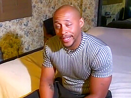Bald Black Stud Fucks Sexy Ebony Ho Indoors