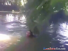 Bangla Girl Rina Bathing In Pond