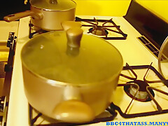 Bbc4thatass - Kitchen Anal Dildo Fuck