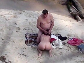 Bear fucks his wife on the beach