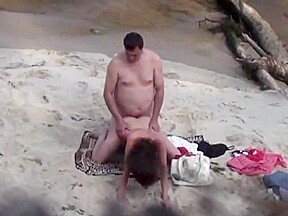 Bear fucks his wife on the beach