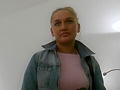 Beautiful And Busty German Blonde Getting Fucked By Two Dudes