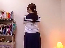 Beautiful Japanese Lies On Her Back And Is Made