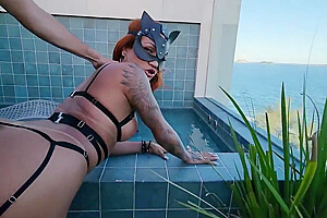 Beautiful Redhead Tgirl Gets Her Juicy Ass Pounded In And Outdoors