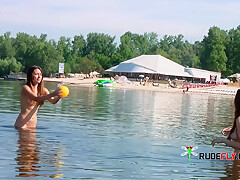 Beautiful nude beach girl secretly filmed by a