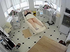 Beauty salon, waxing pussy and ass Step mom
