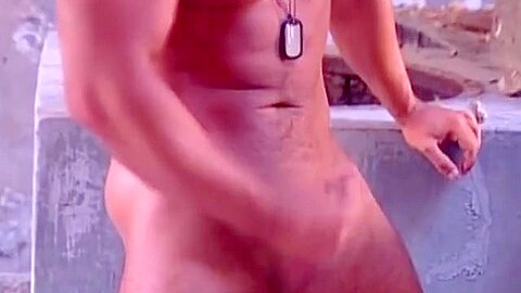 Beefy Military Gay Outdoor Fuck