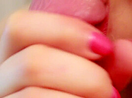 Begs For Cum And Gets A Huge Facial After An Amazing Blowjob