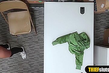 Bespectalced Shoplifter Geek Chick Gets Shagged Hard