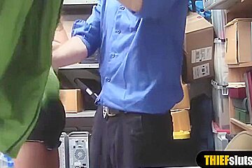 Bespectalced Shoplifter Geek Chick Gets Shagged Hard