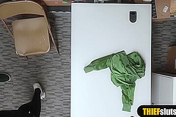 Bespectalced Shoplifter Geek Chick Gets Shagged Hard