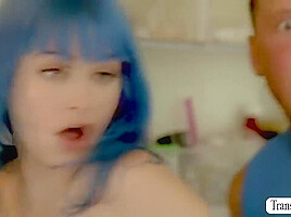 Big Ass Babe Gets Pussy Fucked By Ts Stepsis