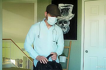 Big Ass Latina Pretends To Be Sick And Fucks