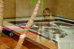 Big Booty Blonde Tgirl Nathalia De Castro Gets Drilled by a Machine