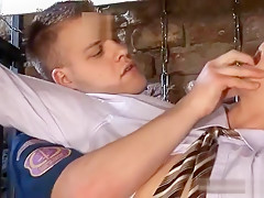 Big dick gay oral sex with facial