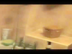 Big tits and belly float in the bath
