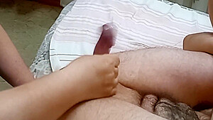 Bitch Licks Ass And Jerks Off My Cock Until I Cum