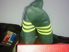 Black Stud Foot Tease