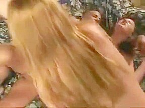 Black dude rams cock in two sluts asses
