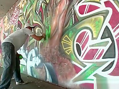 Black gay thug sucking and fucking two