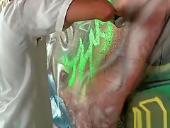 Black gay thug sucking and fucking two