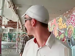 Black gay thug sucking and fucking two