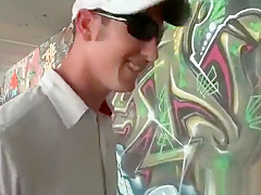 Black gay thug sucking and fucking two