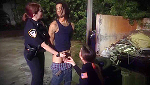 Black guy arrested gets his dick sucked