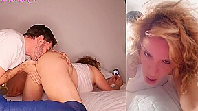Blinding A Milf With A Cumshot In Her Eyes