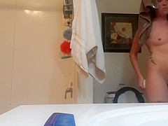 Blond gf bathroom HD Compilation