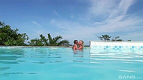 Blonde Anal Fucked At The Pool By French Guy